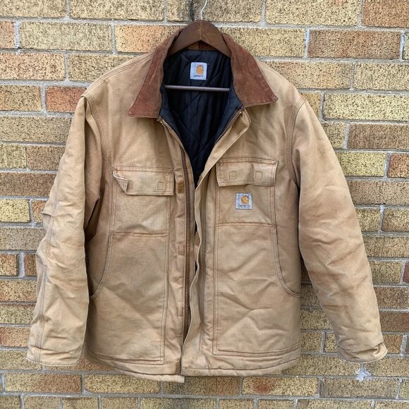 Vintage Insulated Carhartt Jacket Brown - Picture 1 of 9